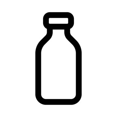 Süt taşınabilir cam şişede..