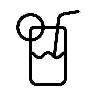 Süslü bir bardak taze portakal suyu..