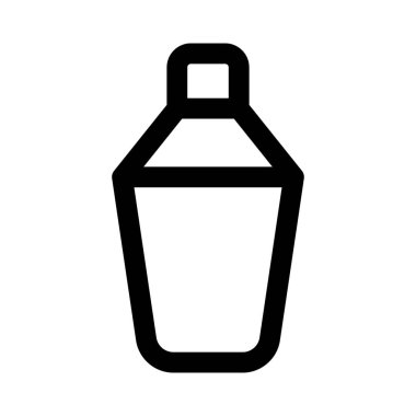 Kahve malzemelerini karıştırmak için sallanan şişe..