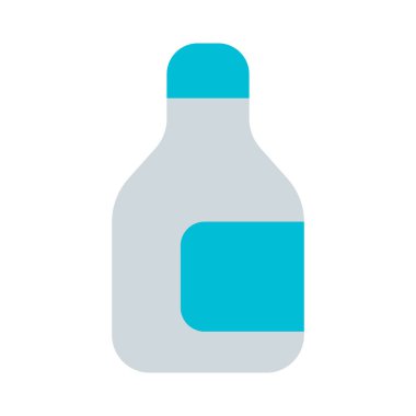 Hava geçirmez cam bir şişede servis edilen şarap..