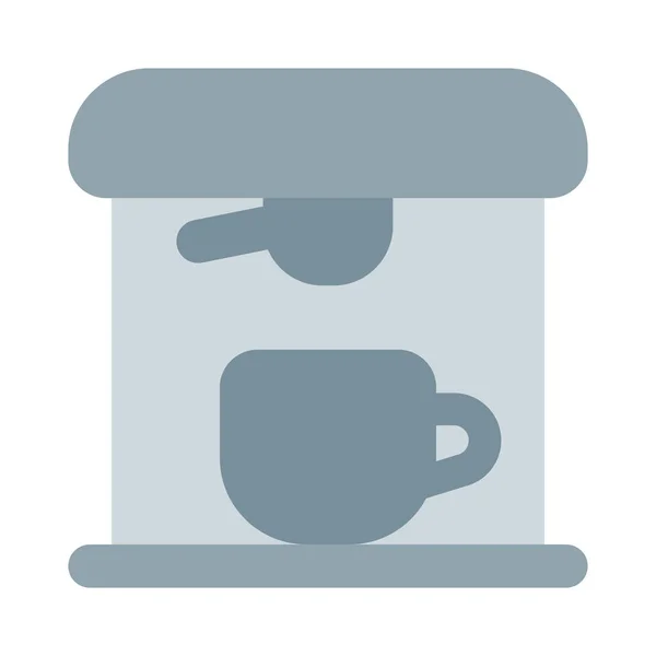 Kafede Yapımı Kahve Demleme Makinesi — Stok Vektör