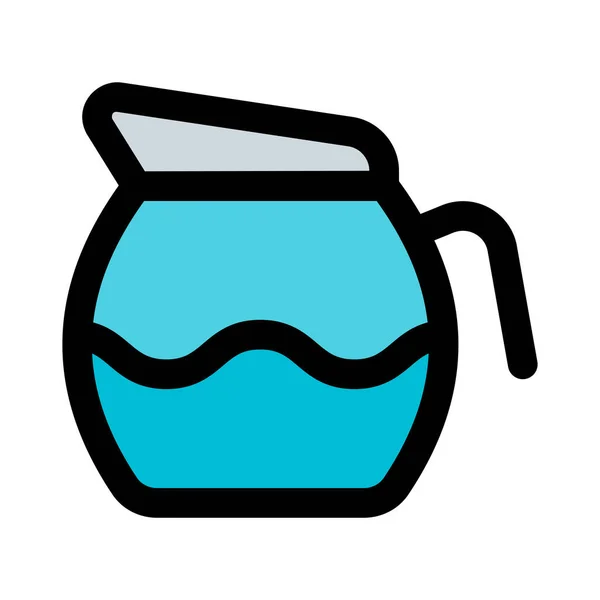 Transparante Kan Voor Het Schenken Van Koude Koffie — Stockvector