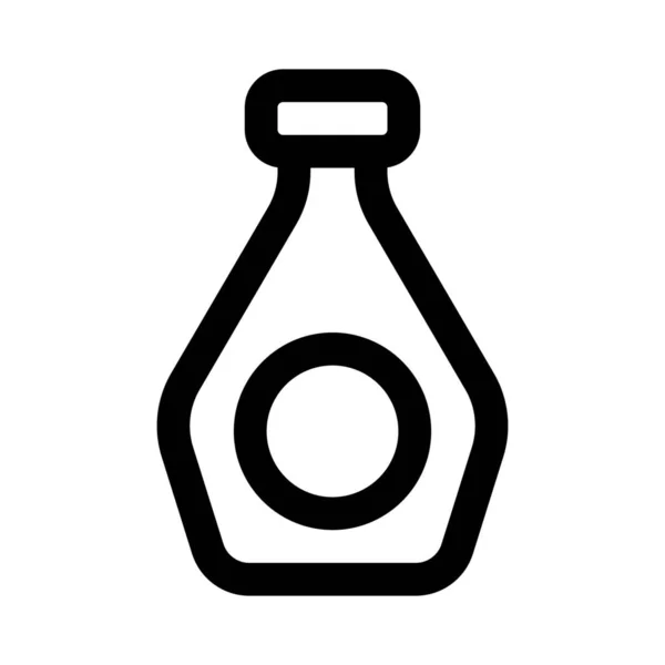 Пляшка Смачного Кетчупу Або Соусу — стоковий вектор