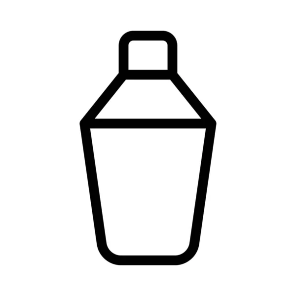 Шейкерная Бутылка Смешивания Ингредиентов Кофе — стоковый вектор