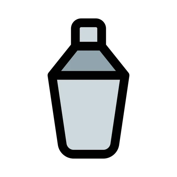 Shaker Fles Voor Het Mengen Van Koffie Ingrediënten — Stockvector