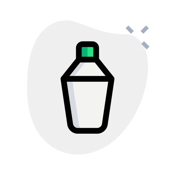 Shaker Bottle Mixing Coffee Ingredients — Stock Vector