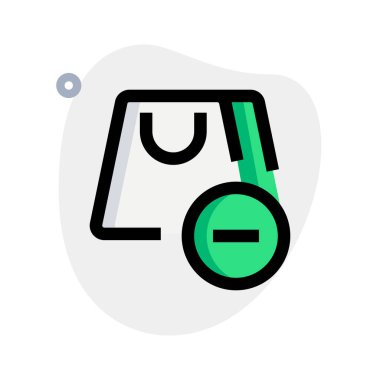 Satın alınmadığı için torbadan nesne çıkarıldı.