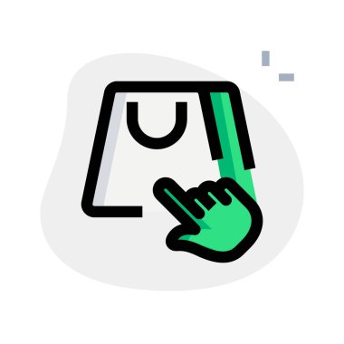 Seçmek için işaretçiyi torbaya sürükle