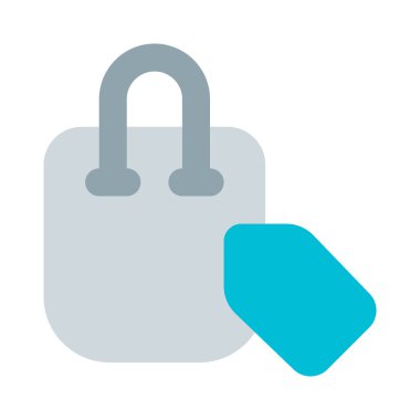 Taşıma çantasına etiketlenmiş fiyat etiketi.