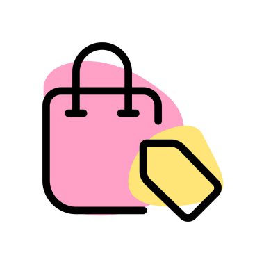 Taşıma çantasına etiketlenmiş fiyat etiketi.