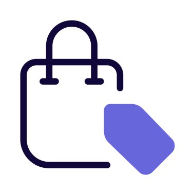 Taşıma çantasına etiketlenmiş fiyat etiketi.