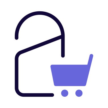 Maliyet etiketli mini alışveriş arabası..