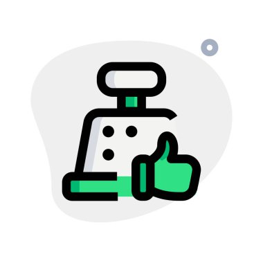 Kasiyer makinesi iyi durumda.