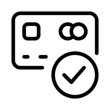 Ödeme için kullanılan onaylanmış ve onaylanmış kredi kartı