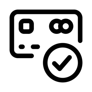 Ödeme için kullanılan onaylanmış ve onaylanmış kredi kartı