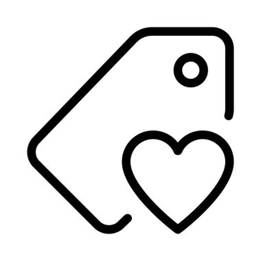 Kalp mesajı olan kişiselleştirilmiş aşk etiketi.