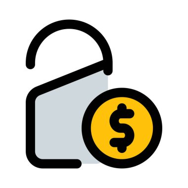 Bir fiyat etiketinde dolar sembolü.