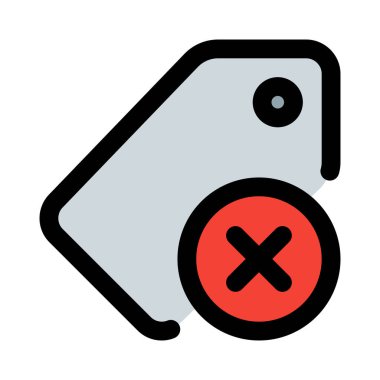 Bir üründen fiyat etiketi kaldırılıyor.