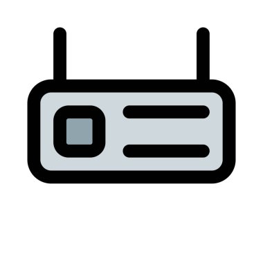 Mağazanın önünde asılı pano