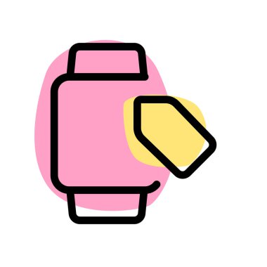 Elektronik aygıta etiketlenmiş fiyat etiketi.