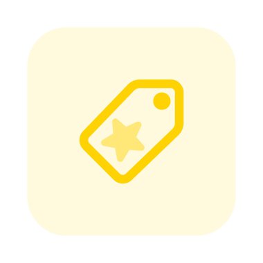 En çok izlenen işletme için yıldız etiketi.