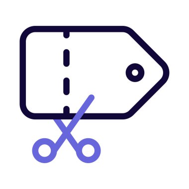 Ürün ile bağlantılı fiyat etiketi kesiliyor.