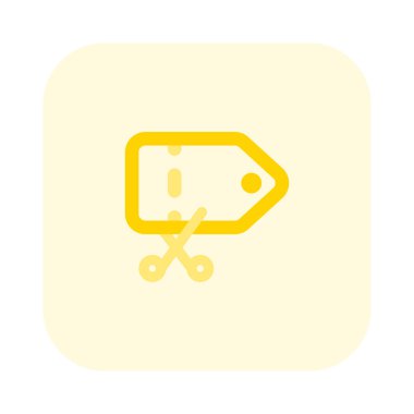 Ürün ile bağlantılı fiyat etiketi kesiliyor.