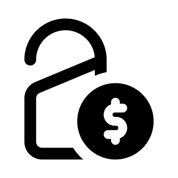 Symbol Des Dollars Auf Einem Preisschild — Stockvektor