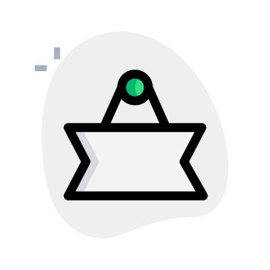 Berber dükkanının önünde pankart asılı..