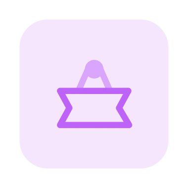 Berber dükkanının önünde pankart asılı..