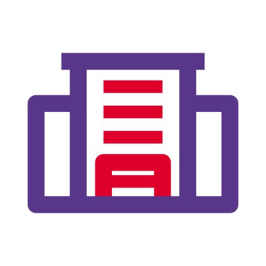 Şehir merkezinde büyük bir ofis binası..