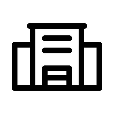 Şehir merkezinde büyük bir ofis binası..