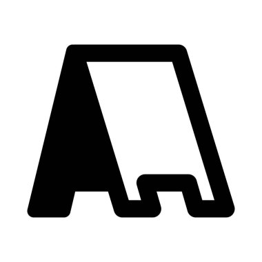 Menü standı kafenin dışında..