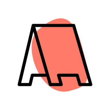 Menü standı kafenin dışında..