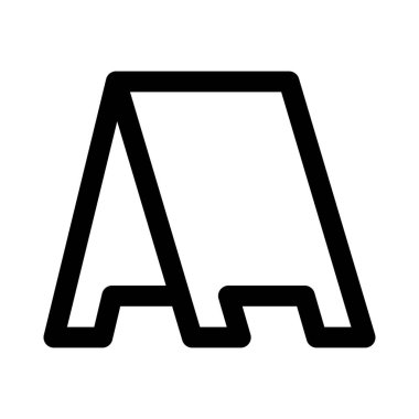 Menü standı kafenin dışında..