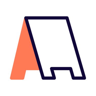 Menü standı kafenin dışında..