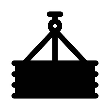 Vinç makinesiyle kargo yükleme.