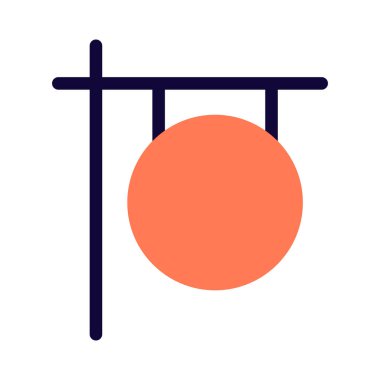 Atlı tezgahta asılı duran yuvarlak istifçilik.