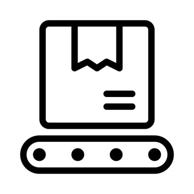 Endüstriyel işyerlerinde taşıma bandı kullanımı.