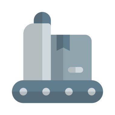 Malları düz çizgide taşımak için taşıma bandı kullanılıyor.