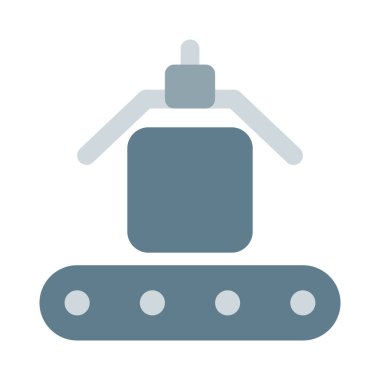 Taşıyıcı bant ambalaj ürünleri için kullanılır.