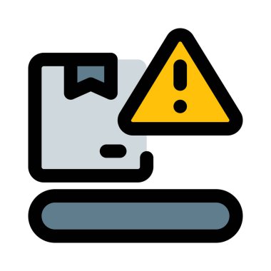 Taşıyıcı makinesinde uyarı göstergesi.