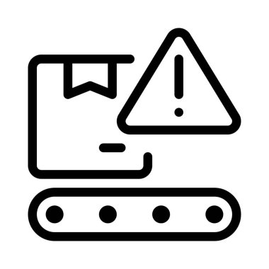 Taşıyıcı makinesinde uyarı göstergesi.