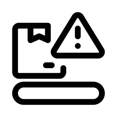 Taşıyıcı makinesinde uyarı göstergesi.