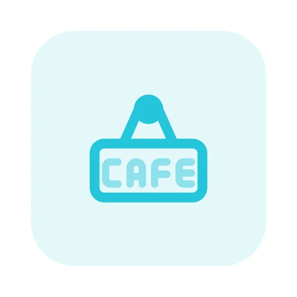 Panneau Signalisation Monté Pour Promotion Café — Image vectorielle
