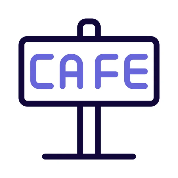 Anuncio Café Con Stand Banner — Vector de stock