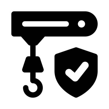 Vinç aracı güvenlik önlemi olarak kullanıldı.