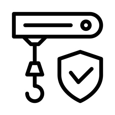 Vinç aracı güvenlik önlemi olarak kullanıldı.