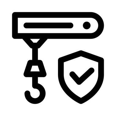 Vinç aracı güvenlik önlemi olarak kullanıldı.