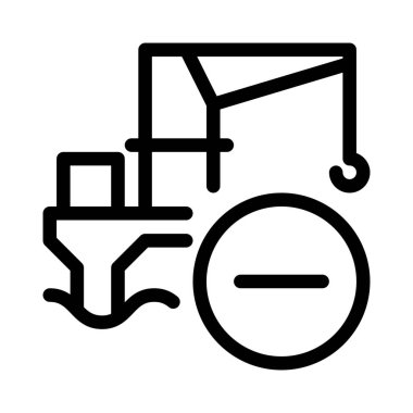 Madencilik vincinin bakım için çıkarılması.